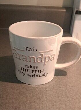 Hallmark White Grandpa Quality Ceramic Coffee Mug Like New